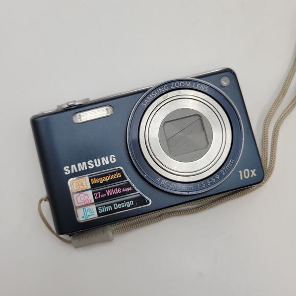 Samsung PL Series PL210 14.2MP Digital Camera Blue Fully Working Great Shape - Picture 5 of 16